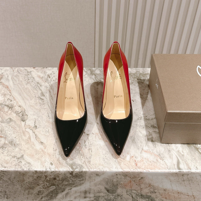 SPORTY KATE PUMPS 95MM IN GRADIENT RED GLOSSY CALFSKIN