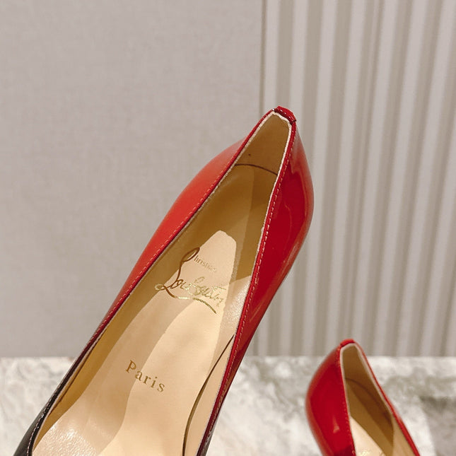 SPORTY KATE PUMPS 95MM IN GRADIENT RED GLOSSY CALFSKIN