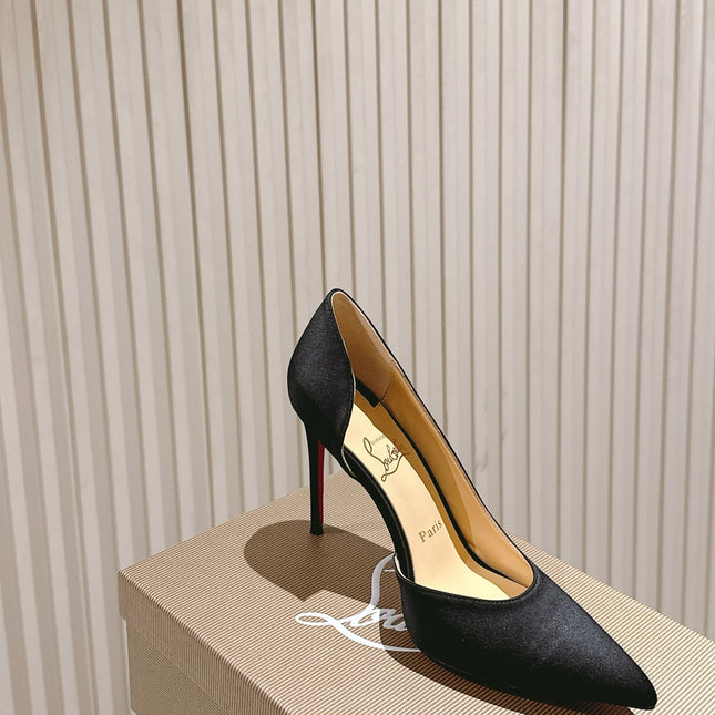 IRIZA PUMPS 95MM IN BLACK MATTE CALFSKIN