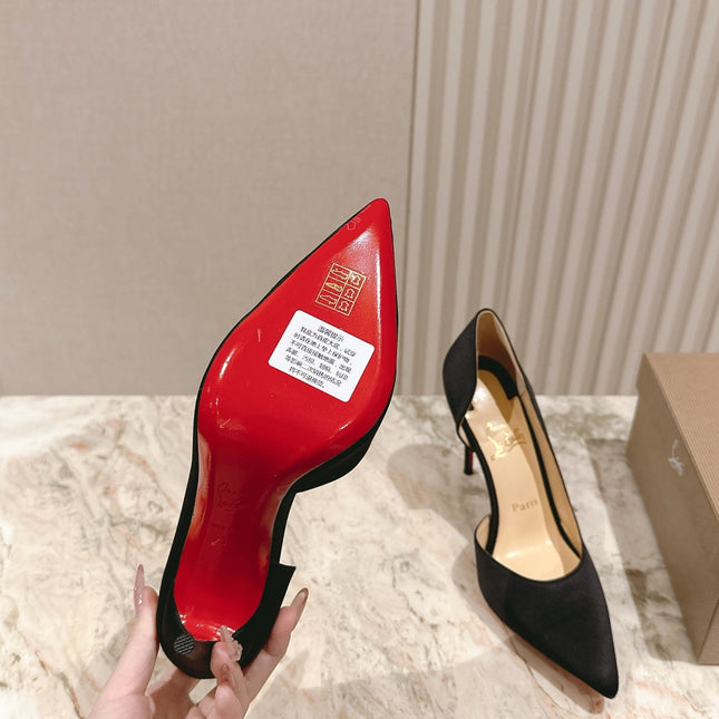 IRIZA PUMPS 95MM IN BLACK MATTE CALFSKIN