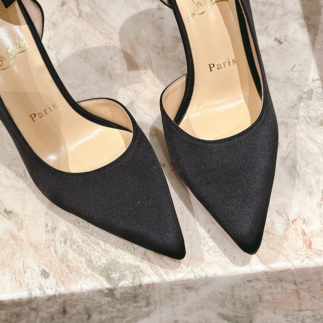 IRIZA PUMPS 95MM IN BLACK MATTE CALFSKIN
