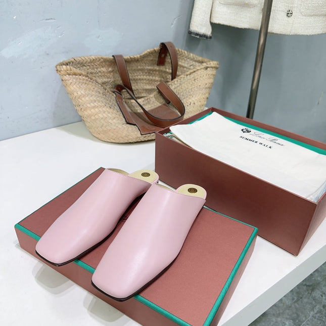 FLAT BUBBLE IN PASTEL PINK LAMBSKIN