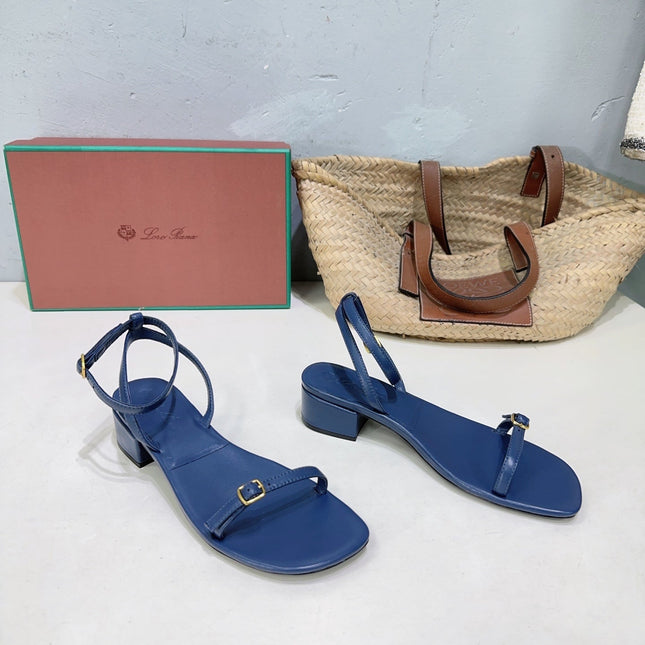 LP MINDIL SANDAL 25 IN COBALT BLUE LAMBSKIN