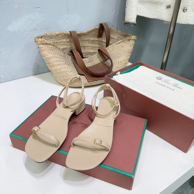 LP MINDIL SANDAL 25 IN BEIGE LAMBSKIN