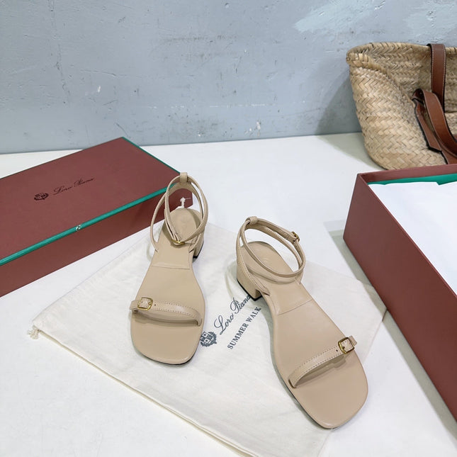 LP MINDIL SANDAL 25 IN BEIGE LAMBSKIN