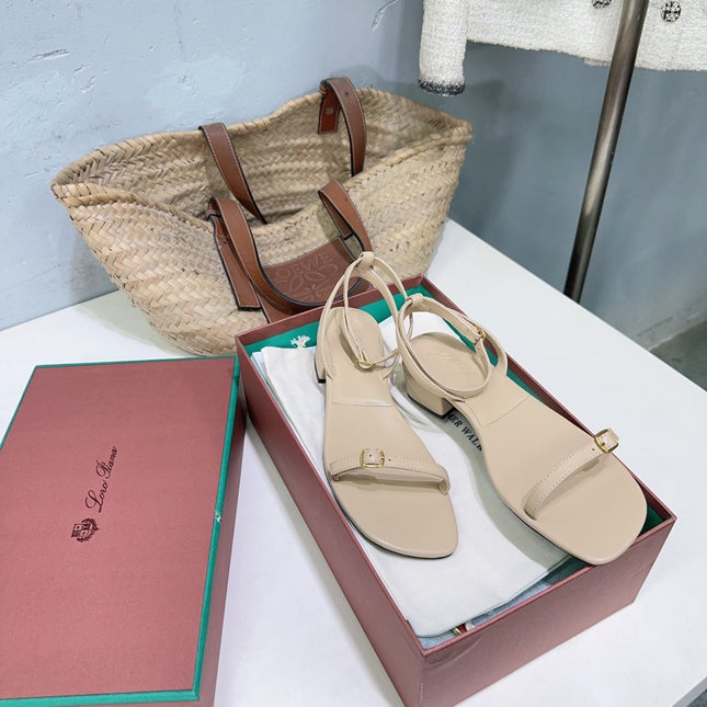 LP MINDIL SANDAL 25 IN BEIGE LAMBSKIN