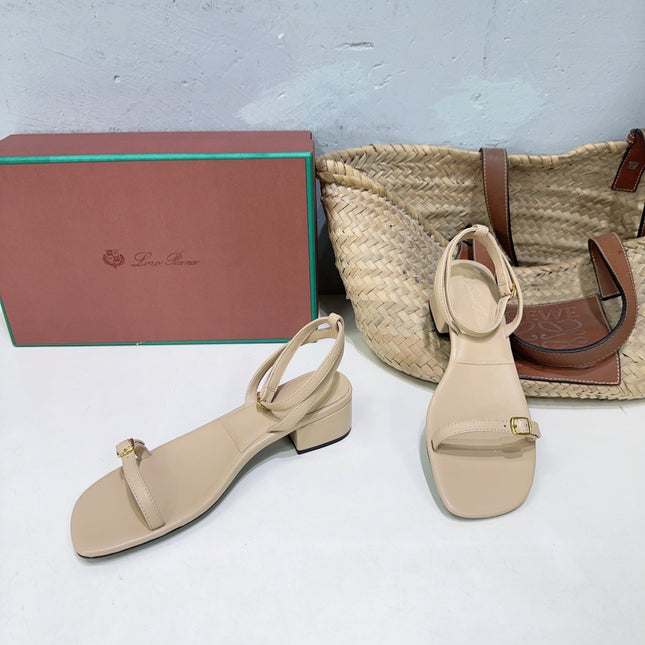 LP MINDIL SANDAL 25 IN BEIGE LAMBSKIN