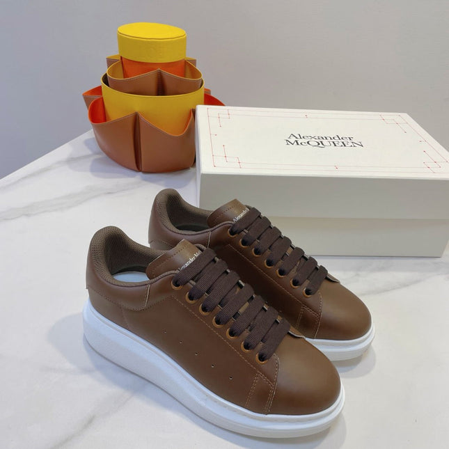 OVERSIZED SNEAKERS IN BROWN SMOOTH CALFSKIN