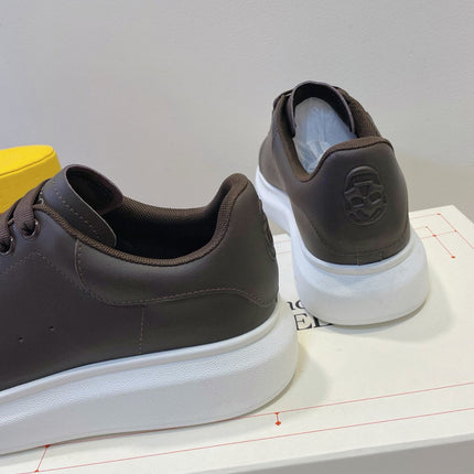 OVERSIZED SNEAKERS IN DARK BROWN SMOOTH CALFSKIN