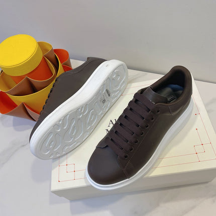 OVERSIZED SNEAKERS IN DARK BROWN SMOOTH CALFSKIN