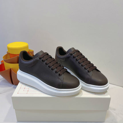 OVERSIZED SNEAKERS IN DARK BROWN SMOOTH CALFSKIN