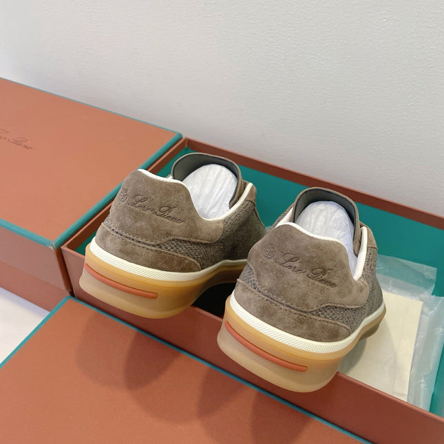 SNEAKERS IN MOSS SUEDE WITH CANVAS