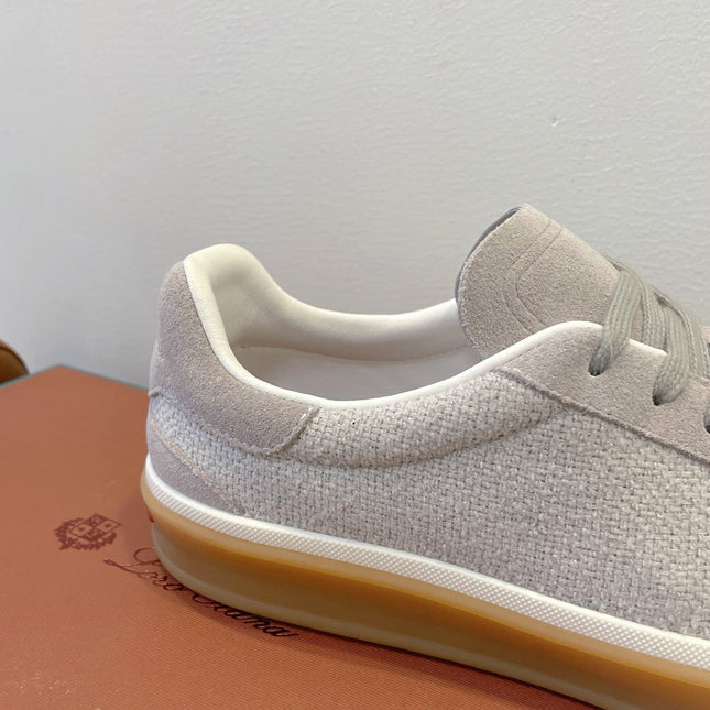 SNEAKERS IN METAL GREY SUEDE WITH CANVAS