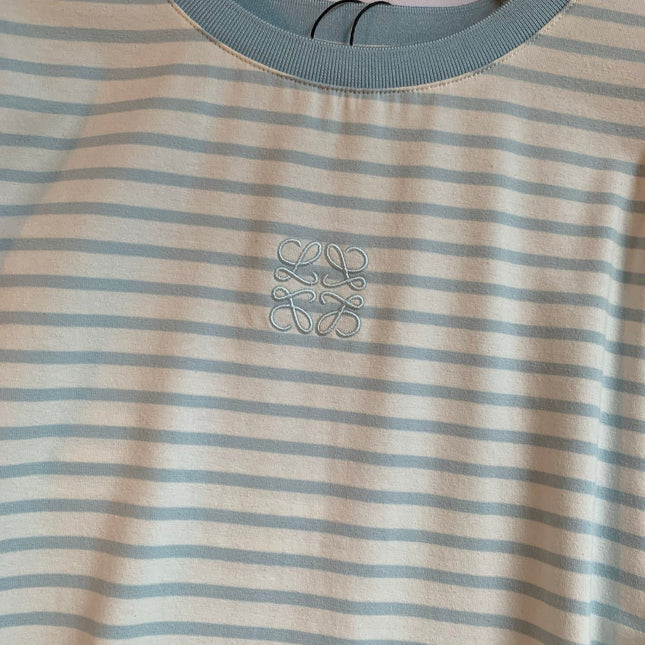Loewe Short Sleeved T-shirt White mix Blue Cotton