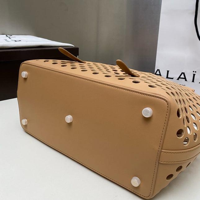 NEO MINA 32 BAG IN WHISKEY PERFORATED CALFSKIN