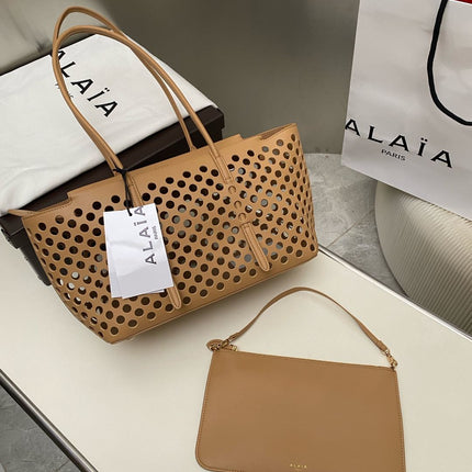 NEO MINA 32 BAG IN WHISKEY PERFORATED CALFSKIN