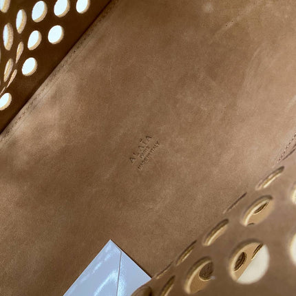 NEO MINA 32 BAG IN WHISKEY PERFORATED CALFSKIN