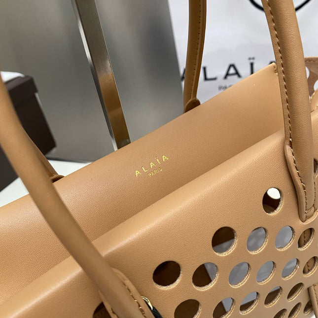 NEO MINA 20 BAG IN WHISKEY PERFORATED CALFSKIN