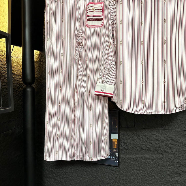 GUCCI LONG-SLEEVE SHIRT AND WIDE-LEG PANTS SET STYLE 6