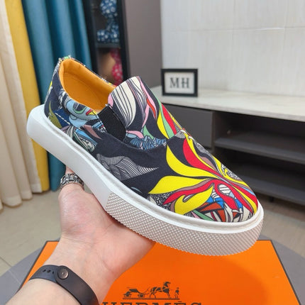 HM LANCE SLIP-ON SNEAKER MULTICOLOR-INDIGO DENIM