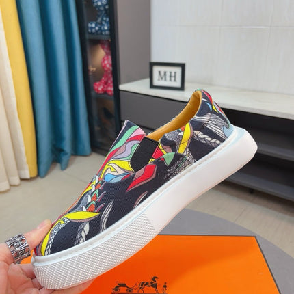 HM LANCE SLIP-ON SNEAKER MULTICOLOR-INDIGO DENIM