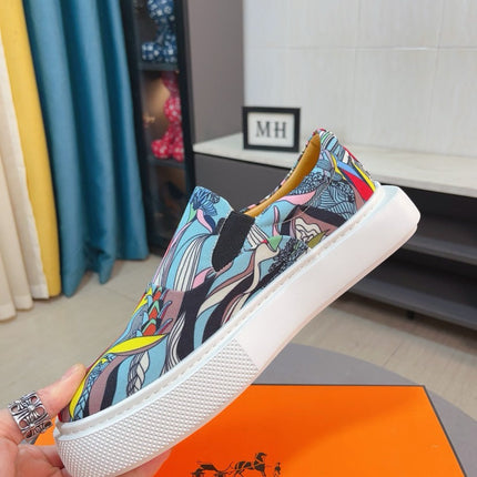 HM LANCE SLIP-ON SNEAKER MULTICOLOR DENIM