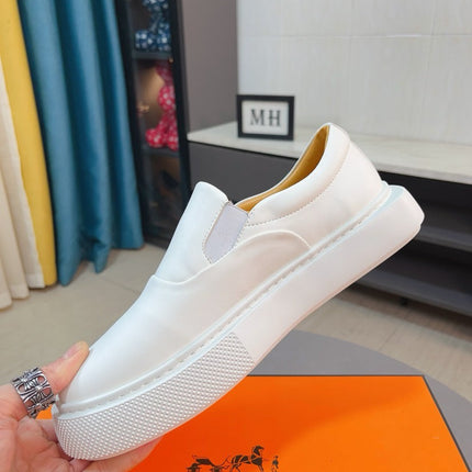 HM LANCE SLIP-ON SNEAKER WHITE CALFSKIN