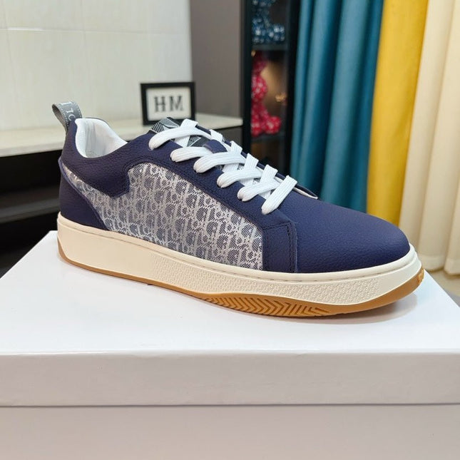 CD RETRO SNEAKER NAVY CALFSKIN