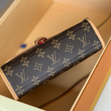 LV 25S KELLY 28 IN BROWN MONOGRAM COATED CANVAS LEATHER TRIM