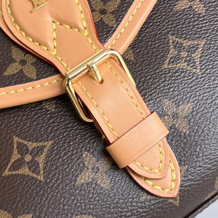 LV 25S KELLY 28 IN BROWN MONOGRAM COATED CANVAS LEATHER TRIM