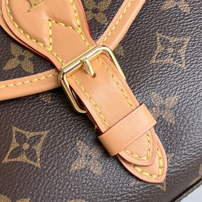 LV 25S KELLY 28 IN BROWN MONOGRAM COATED CANVAS LEATHER TRIM