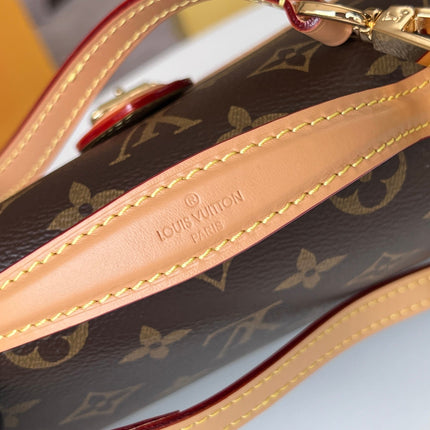 LV 25S KELLY 28 IN BROWN MONOGRAM COATED CANVAS LEATHER TRIM