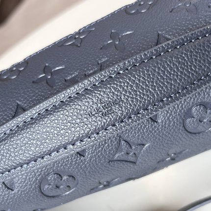 LV 25S POCHETTE METIS 25 IN DARK BLUE MONOGRAM COATED CANVAS GOLD HARDWARE