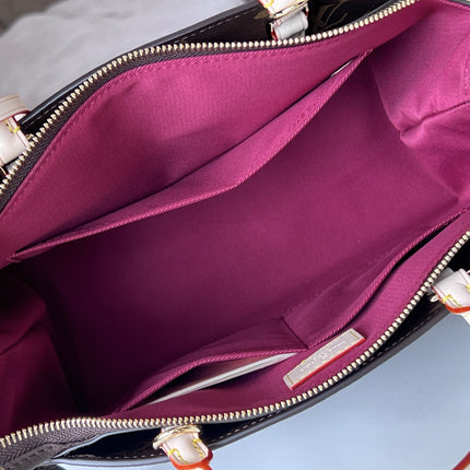 LV 25S PETIT PALAIS 29 IN BROWN MONOGRAM CANVAS AND CALFSKIN GOLD HARDWARE