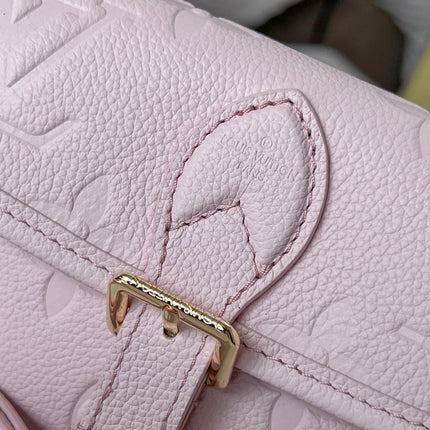 LV 25S MINI NANO DIANE 19 IN PINK MONOGRAM EMPREINTE LEATHER GOLD HARDWARE