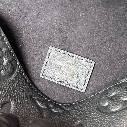 LV 25S MINI NANO DIANE 19 IN BLACK MONOGRAM EMPREINTE LEATHER GOLD HARDWARE