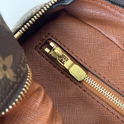 LV 25S TROCADERO MESSENGER BAG 29 IN BROWN MONOGRAM COATED CANVAS