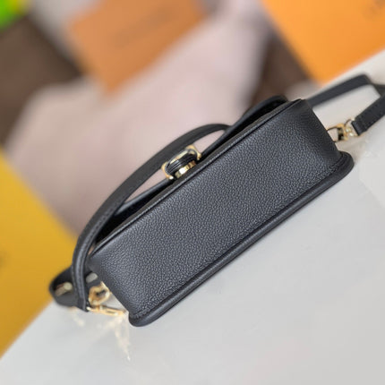 LV 25S MINI NANO DIANE 19 IN BLACK MONOGRAM EMPREINTE LEATHER GOLD HARDWARE