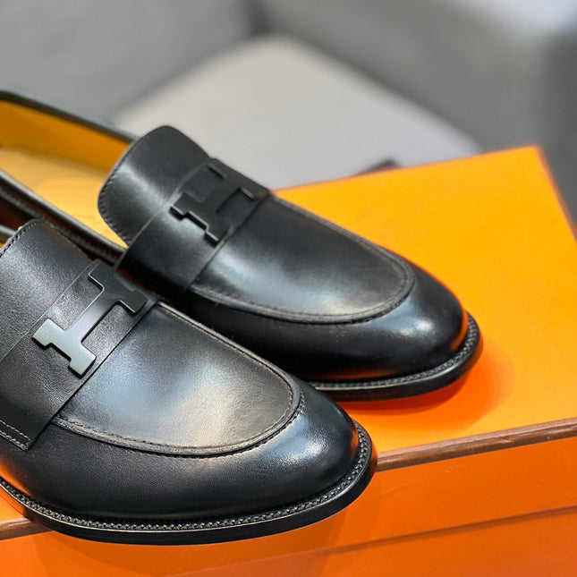 HM PARIS LOAFER BLACK CALFSKIN