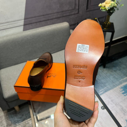 HM PARIS LOAFER BROWN CALFSKIN