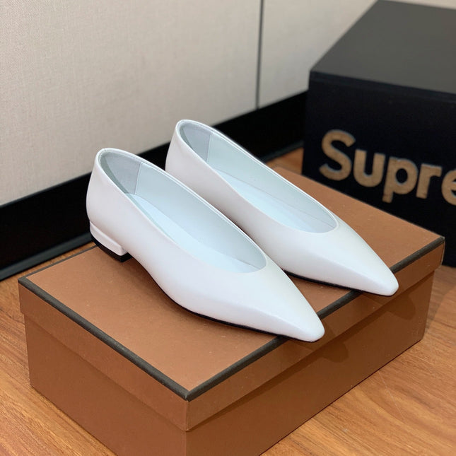 LP REBECCA BALLERINAS SNOW CALFSKIN