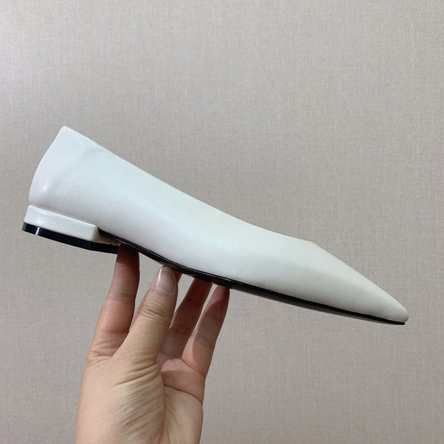 LP REBECCA BALLERINAS SNOW CALFSKIN