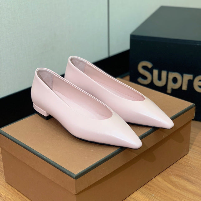 LP REBECCA BALLERINAS PASTEL PINK CALFSKIN