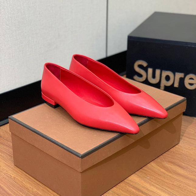 LP REBECCA BALLERINAS ROSE CALFSKIN