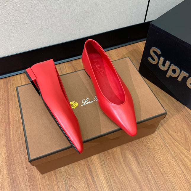 LP REBECCA BALLERINAS ROSE CALFSKIN