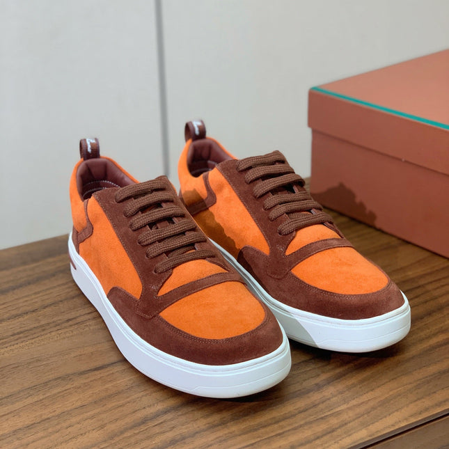 LP NEWPORT WALK SNEAKERS ORANGE SUEDE