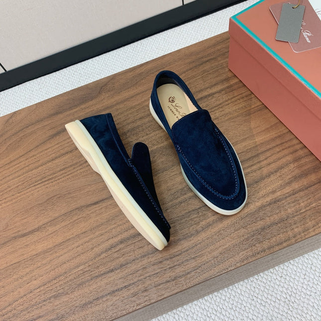 LP SUEDE SUMMER WALK LOAFERS NAVY BLUE
