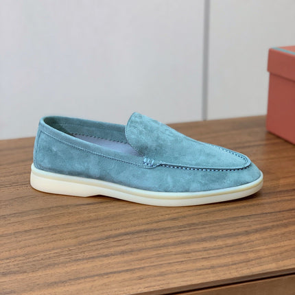 LP LOAFERS 25S IN SKY BLUE SUEDE