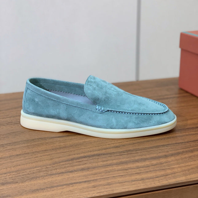 LP LOAFERS 25S IN SKY BLUE SUEDE