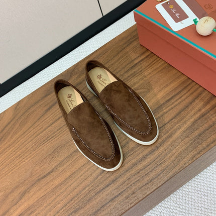 LP LOAFERS 25S IN DARK BROWN SUEDE